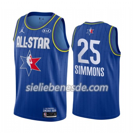 Herren NBA Philadelphia 76ers Trikot Ben Simmons 25 2020 All-Star Jordan Brand Blau Swingman